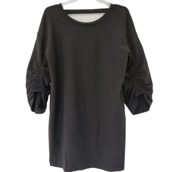 NWT Splendid Womens Reversable Crew Neck/V-Neck Sweater Size S Black $130 K242 - Picture 1 of 2
